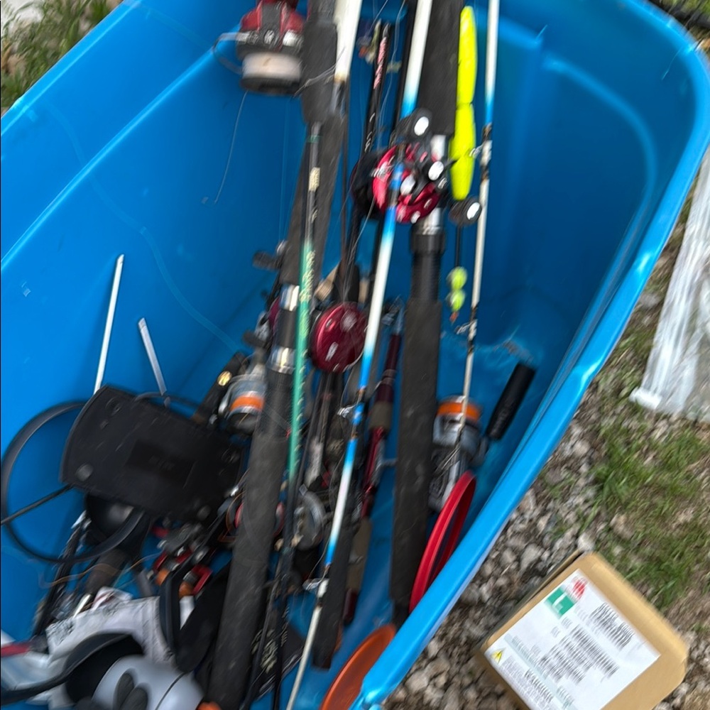 Assorted Fishing Rods and Reels